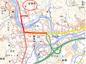 古保利薬師　地図