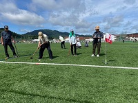 グラウンドゴルフの様子