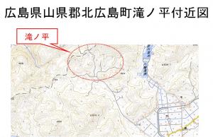 滝ノ平付近地図