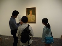 近代美術館見学のようす