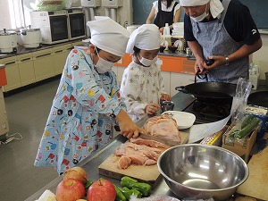 調理の様子