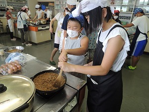 調理の様子