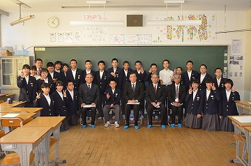 学級全体で記念撮影